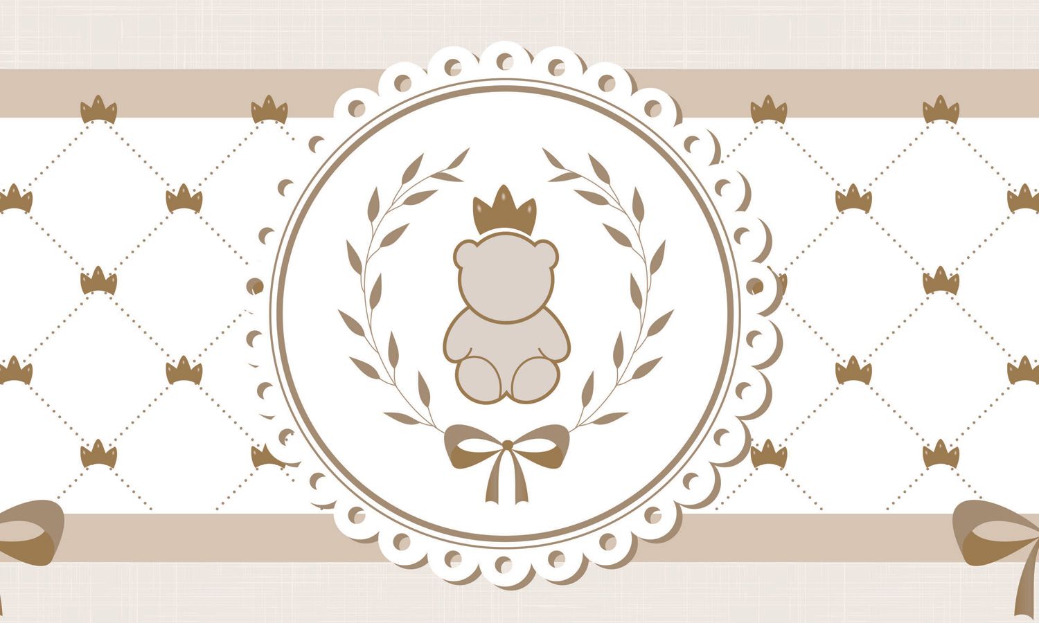 Faixa Adesiva de Parede Ursinho Clássico Azul Bebê