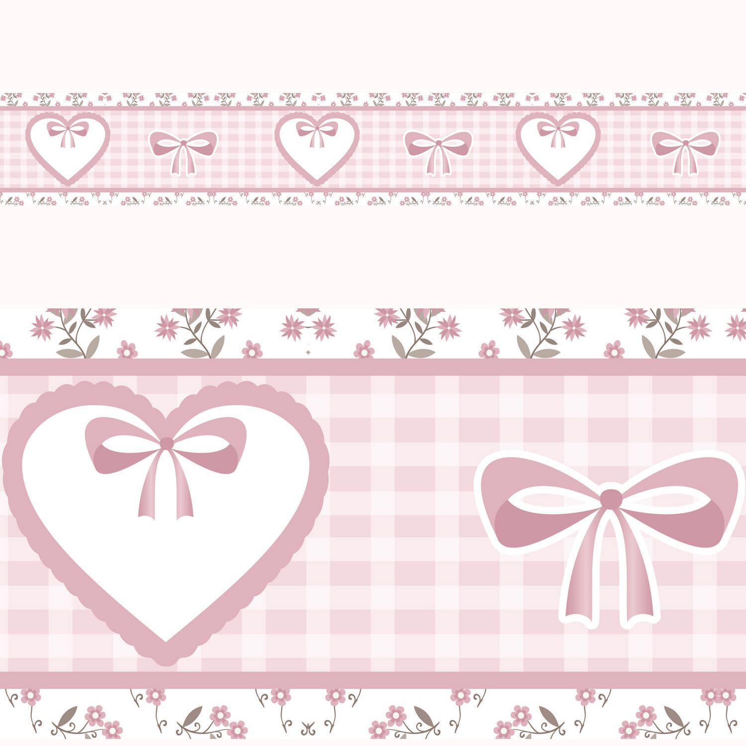 Faixa Adesiva de Parede Alice Rosa