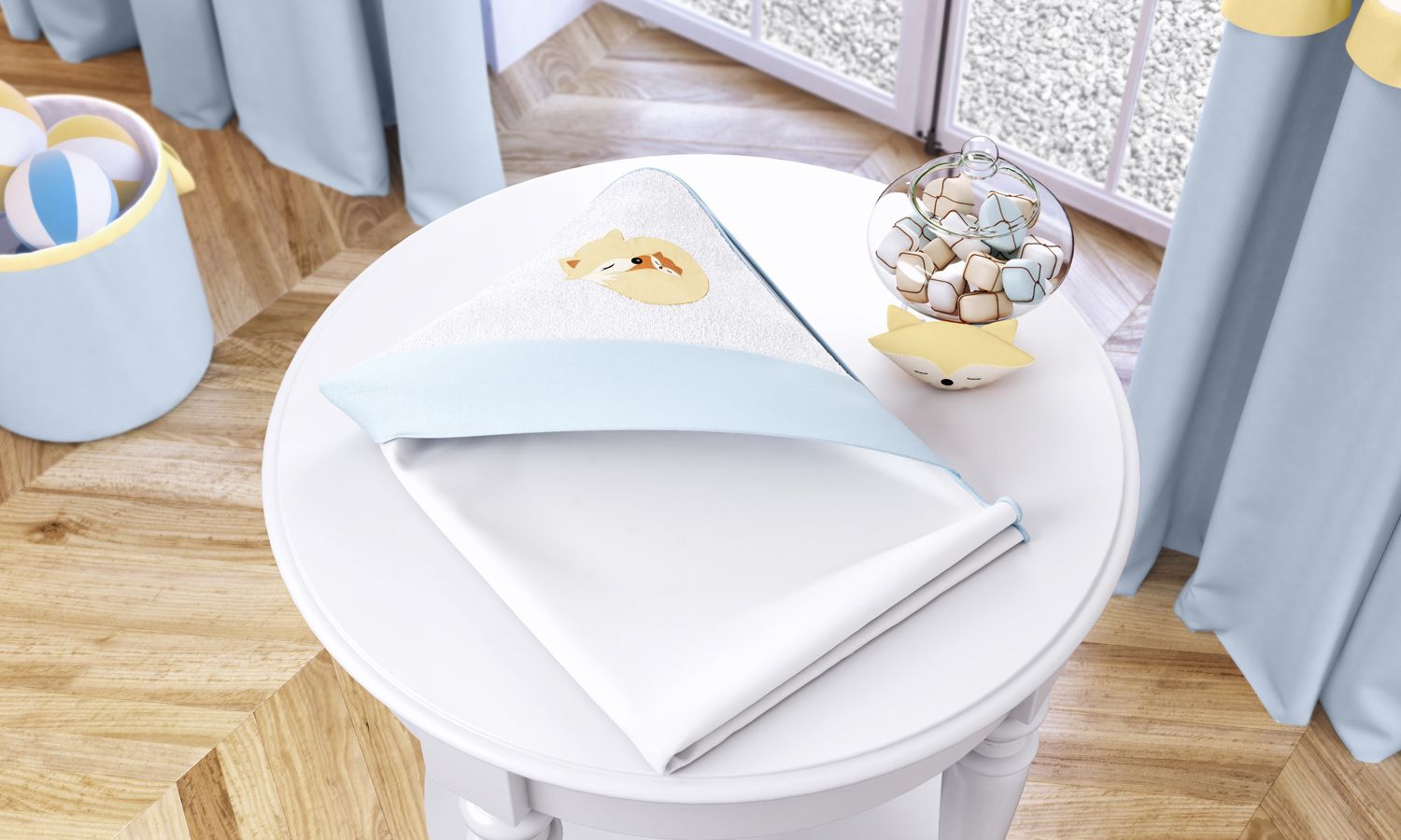 Toalha com Capuz Raposinha