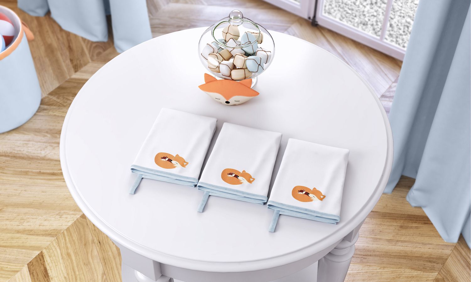 Jogo de Fraldas de Boca Malha Raposinha