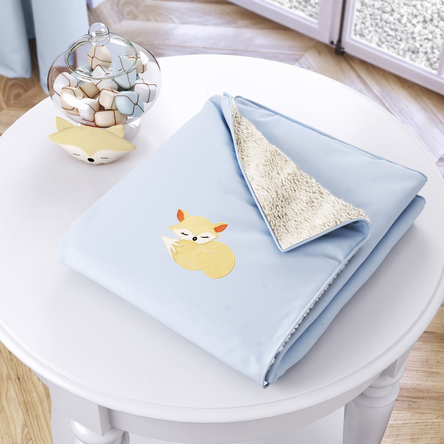 Cobertor Raposinha Laranja 1M