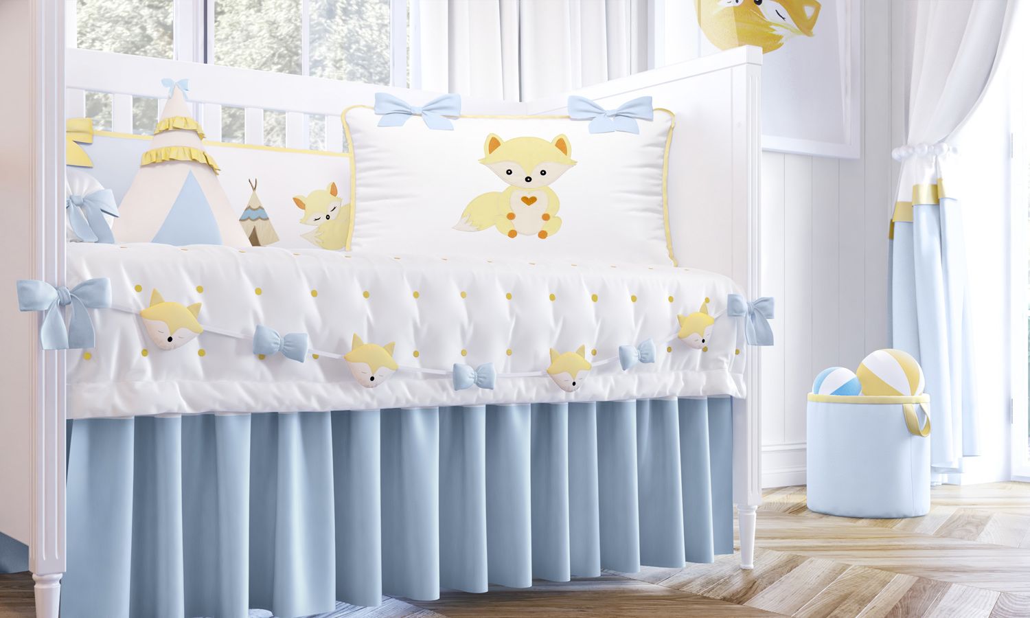 Varal de Berço Raposinha 1,30m