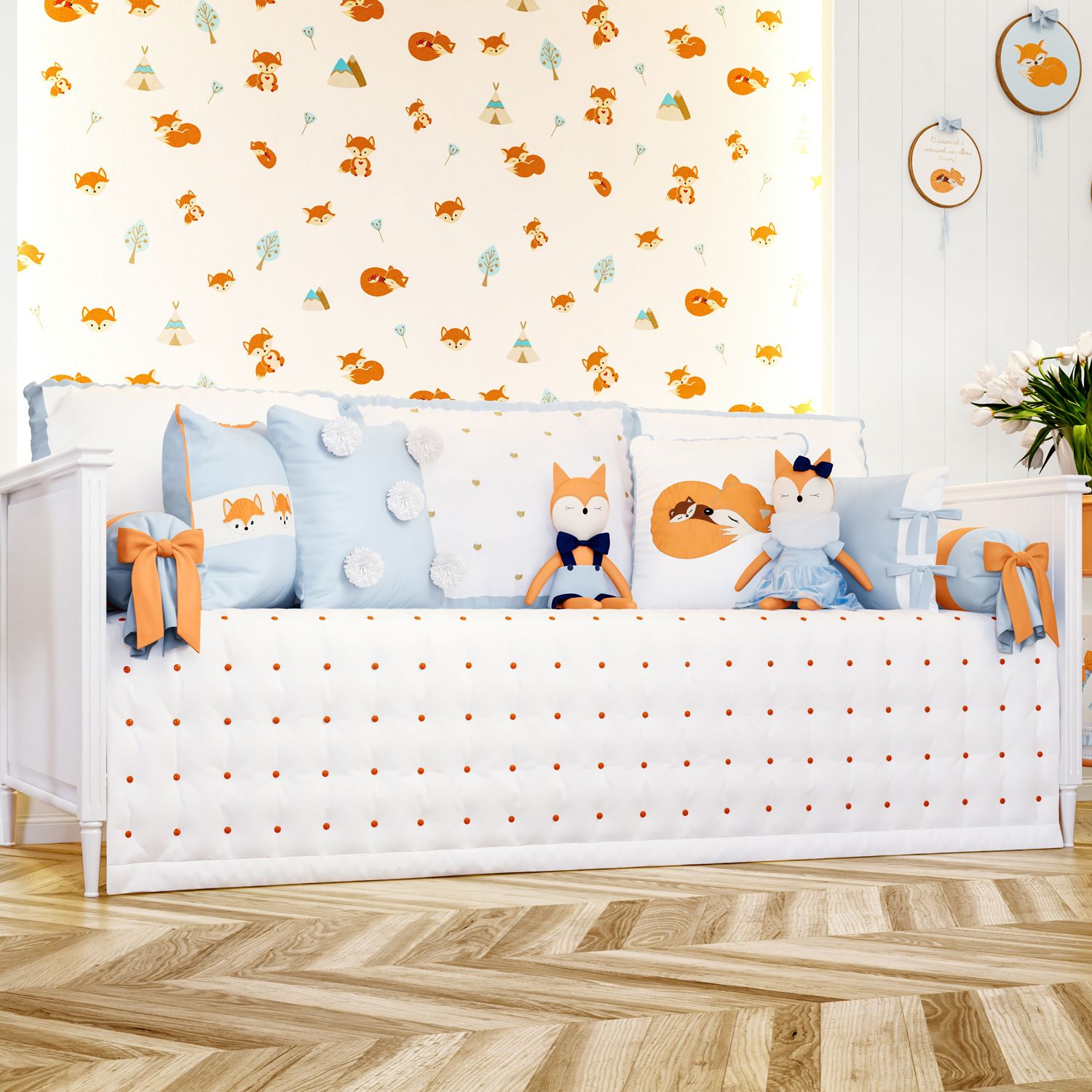 Kit Cama Babá Raposinha