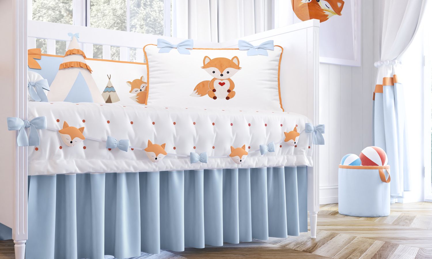 Varal de Berço Raposinha 1,30m