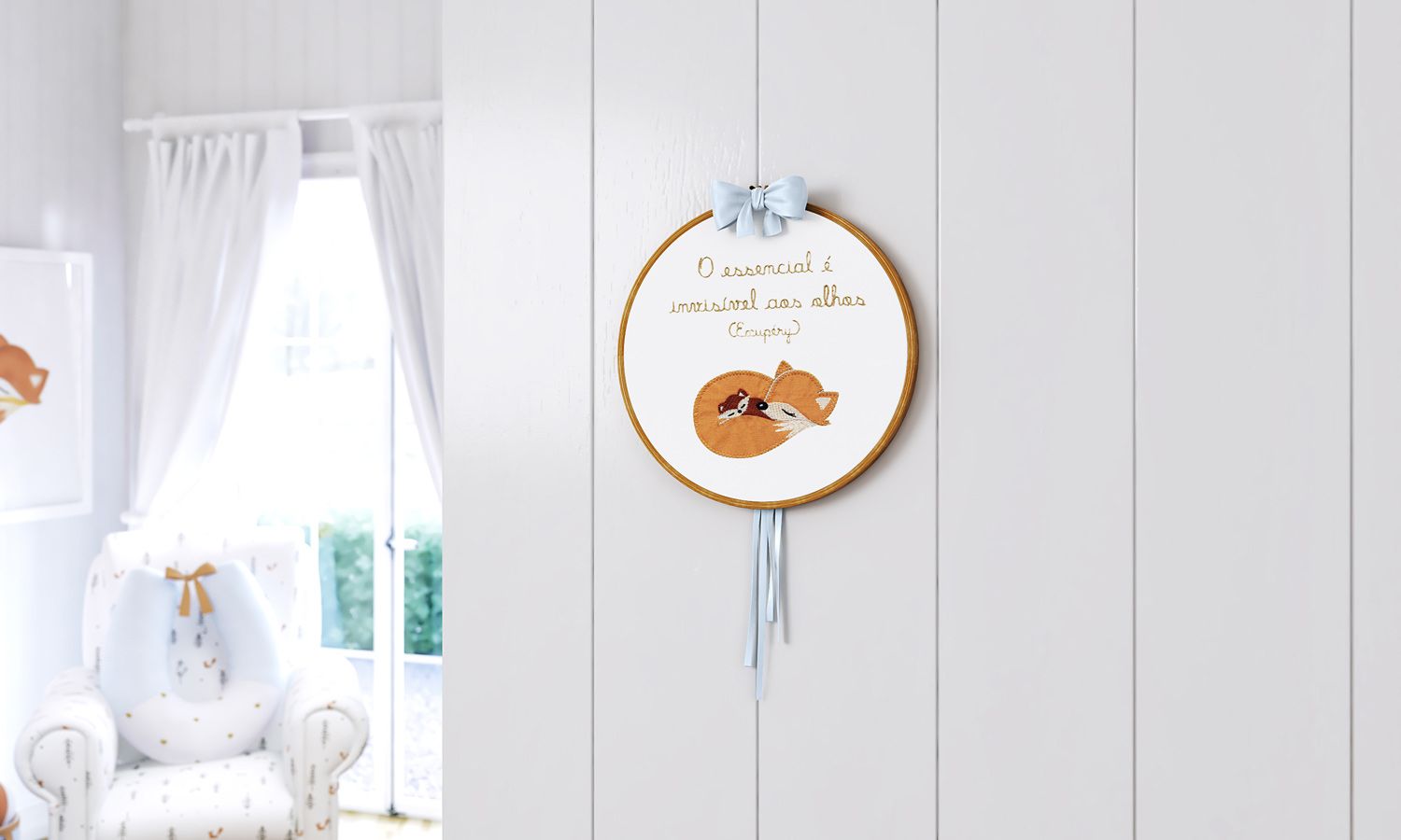 Quadro Bastidor Raposinha