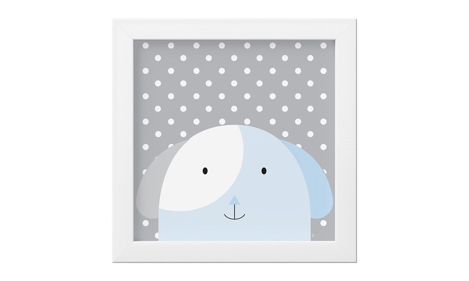 Quadro Amiguinho Cachorrinho Azul Bebê 18m