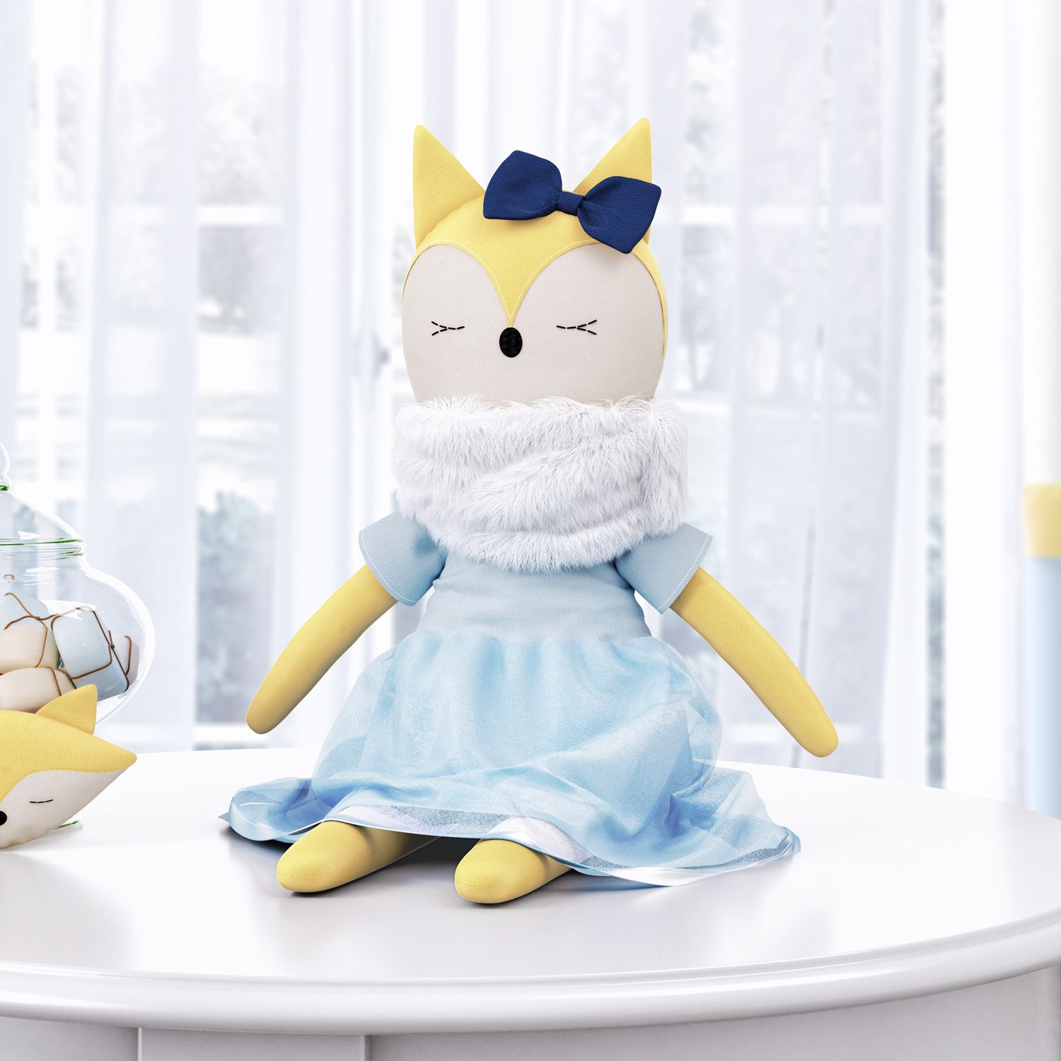 Raposa Mimo Amarelo 48cm