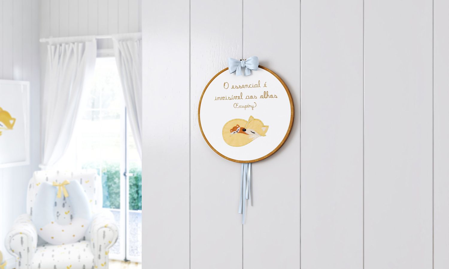 Quadro Bastidor Raposinha