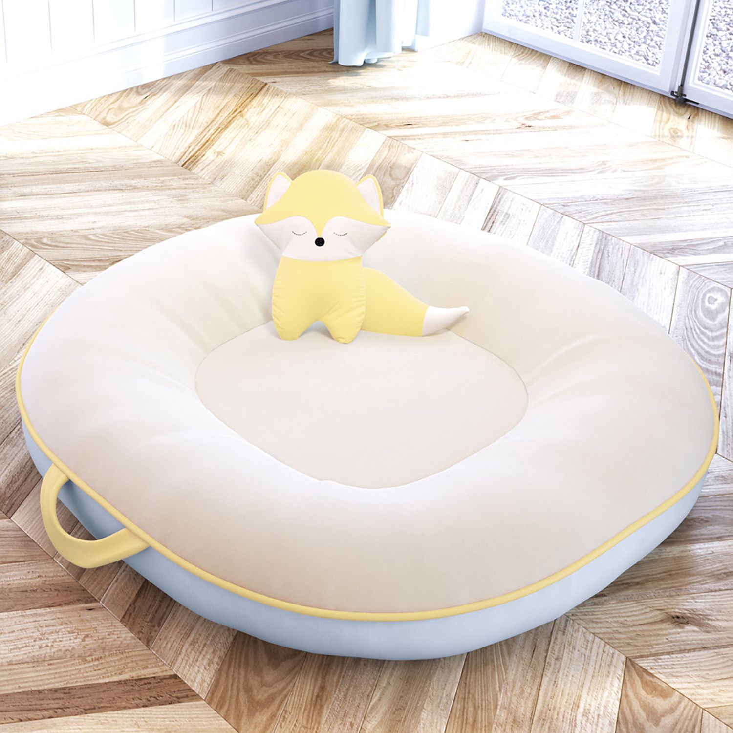 Ninho Bege, Azul e Amarelo 75cm