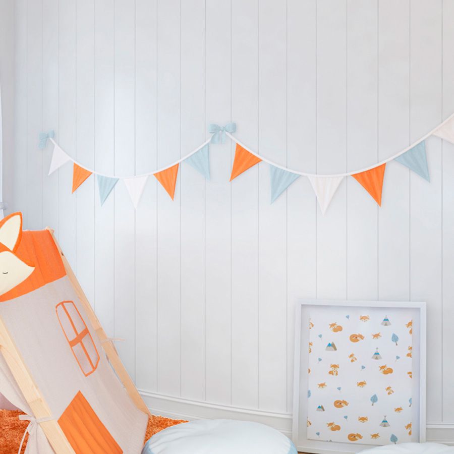 Varal de Berço Bandeirinhas Raposinha 1,60m