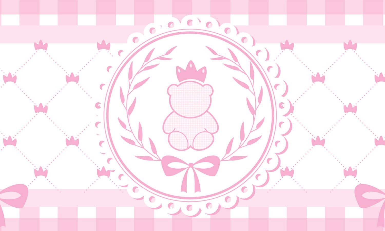 Faixa Adesiva de Parede Ursinho Clássico Azul Bebê