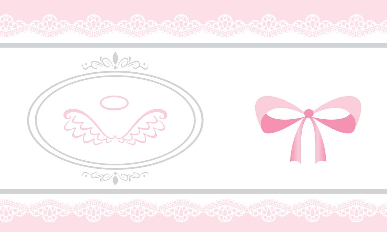 Faixa Adesiva de Parede Anjo Rosa