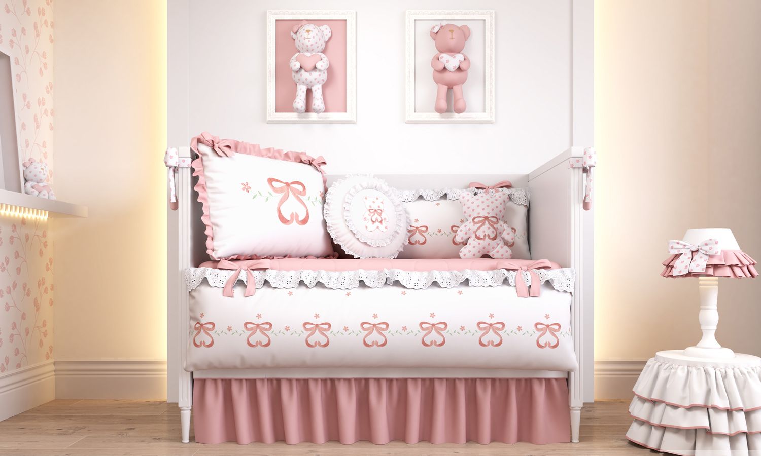 Kit Berço Sophia Rosé