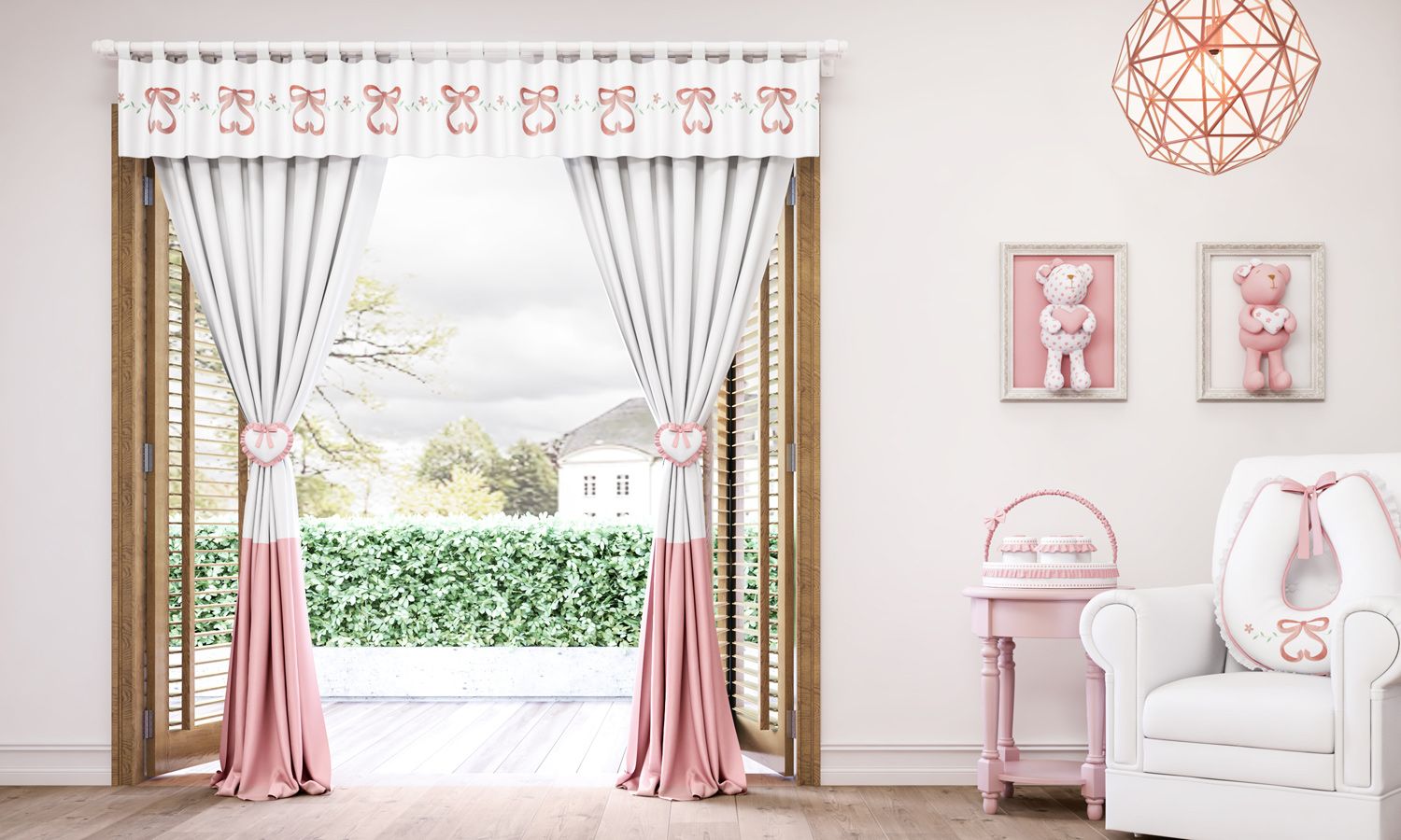 Cortina Sophia Rosé 1,50m