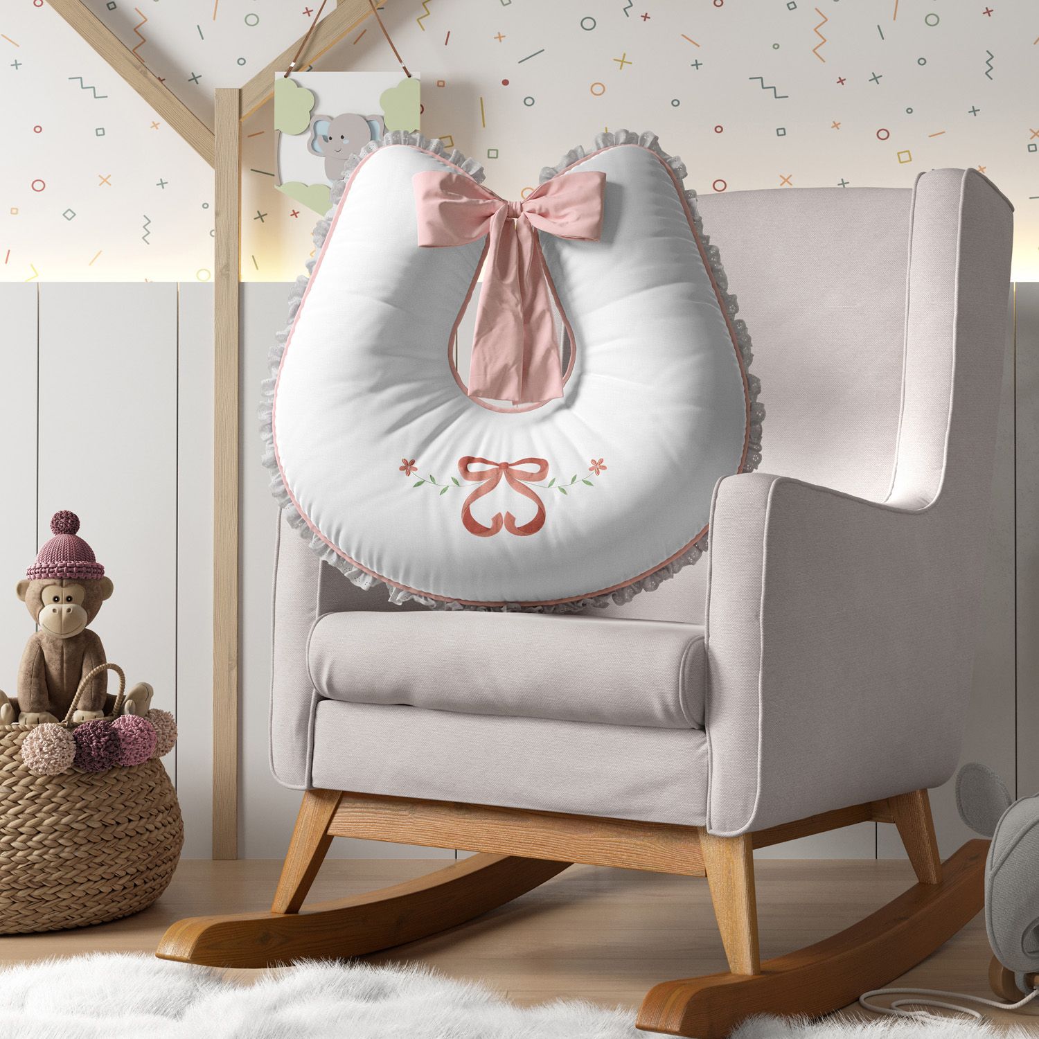 Almofada Amamentação Sophia Rosé