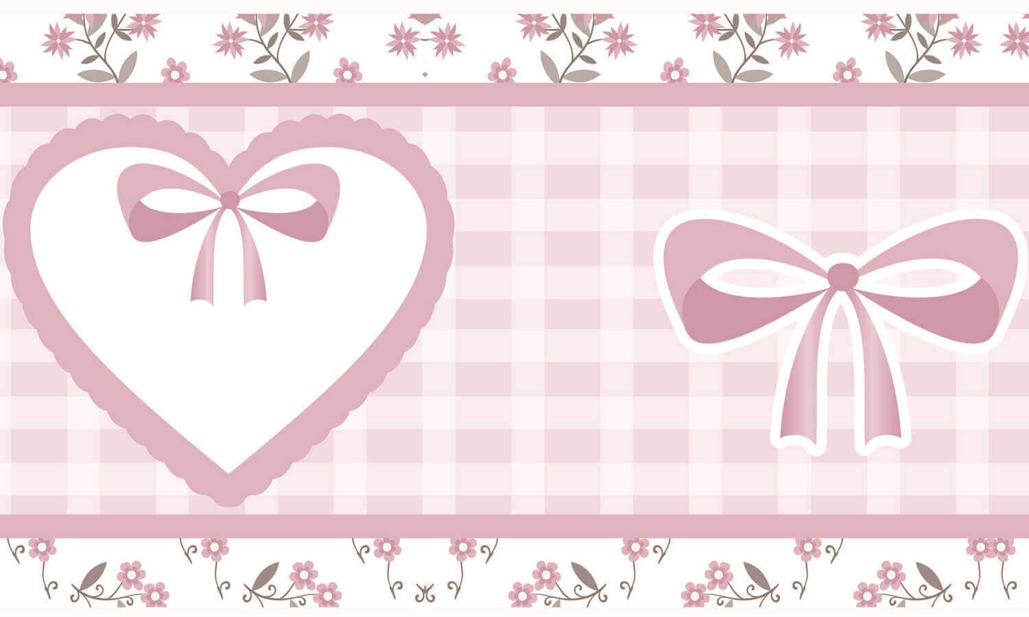 Faixa Adesiva de Parede Alice Rosa