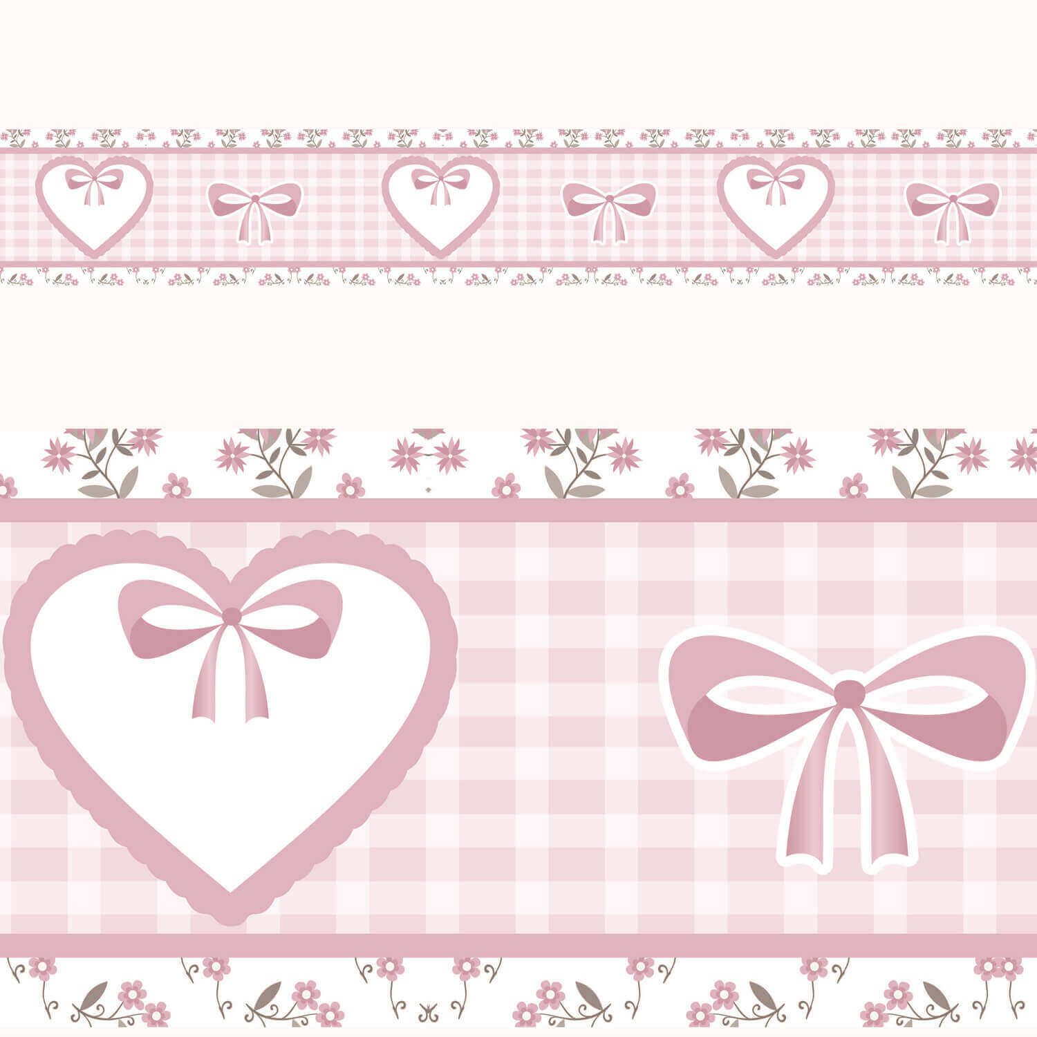 Faixa Adesiva de Parede Alice Rosa