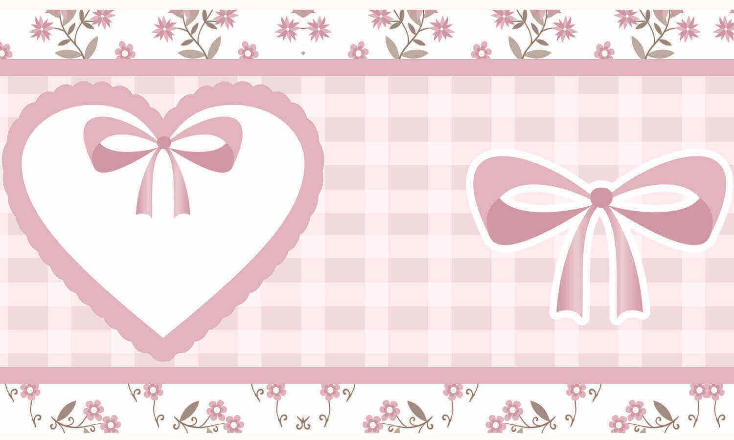 Faixa Adesiva de Parede Alice Rosa