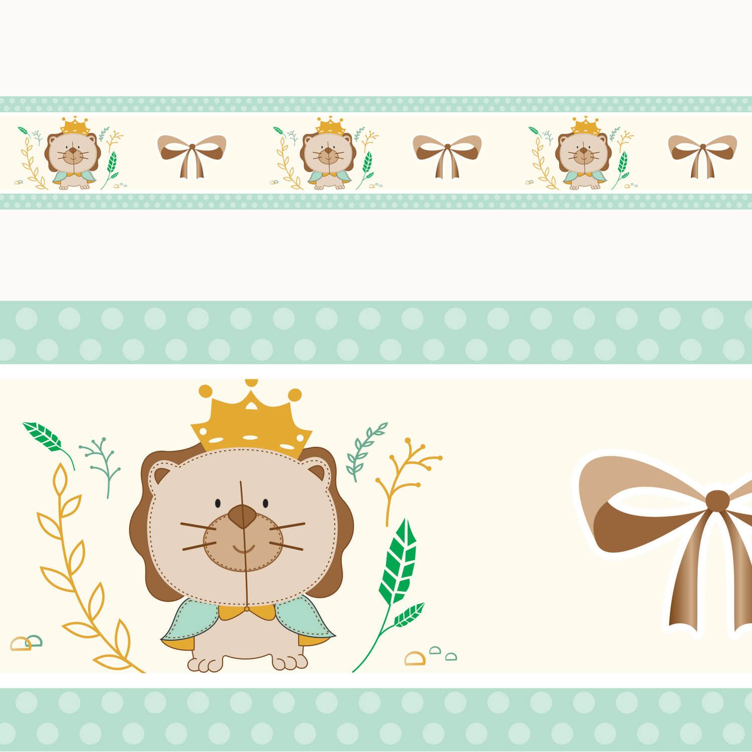 Faixa Adesiva de Parede Reizinho da Floresta 2m