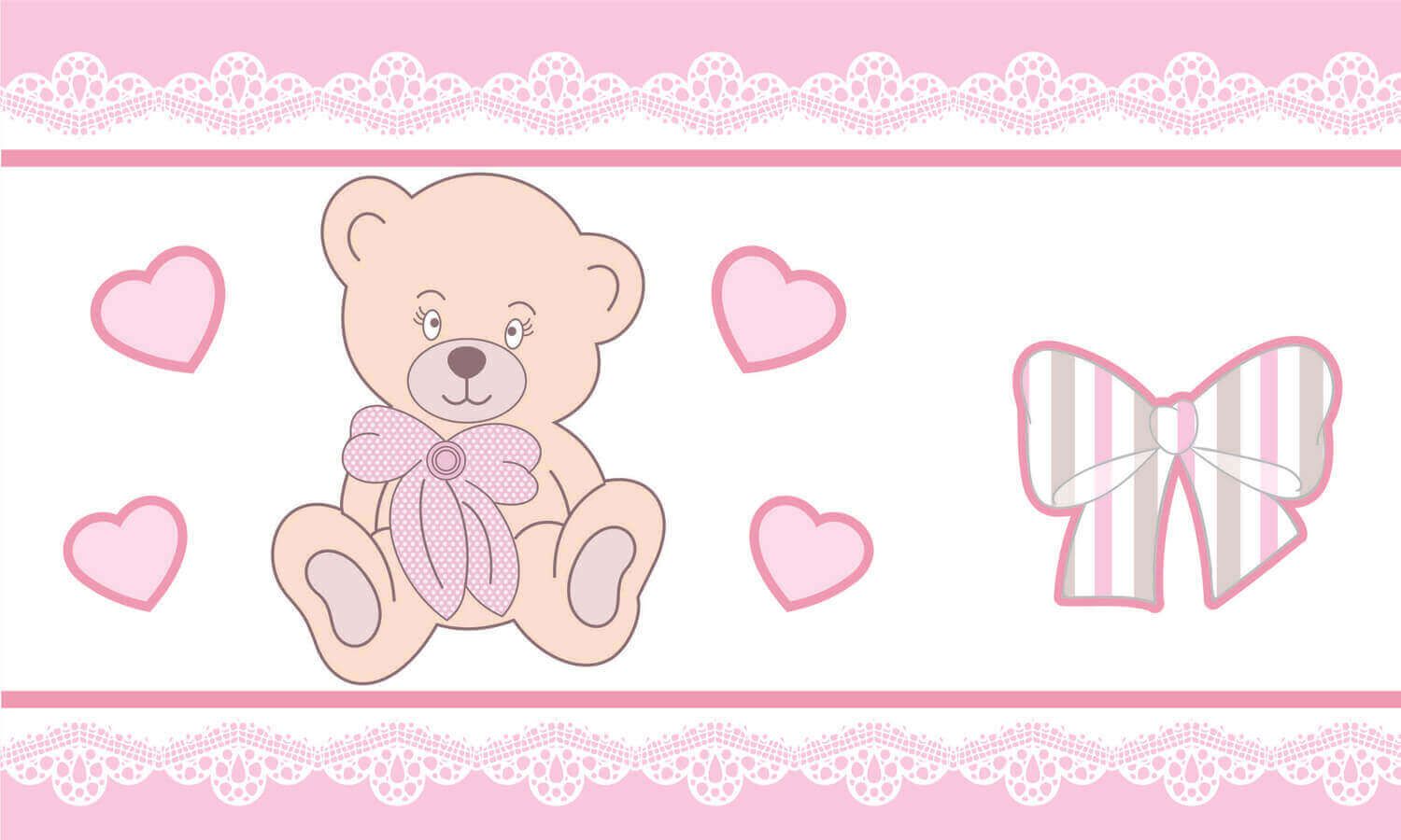 Faixa Adesiva de Parede Ursa Mirella