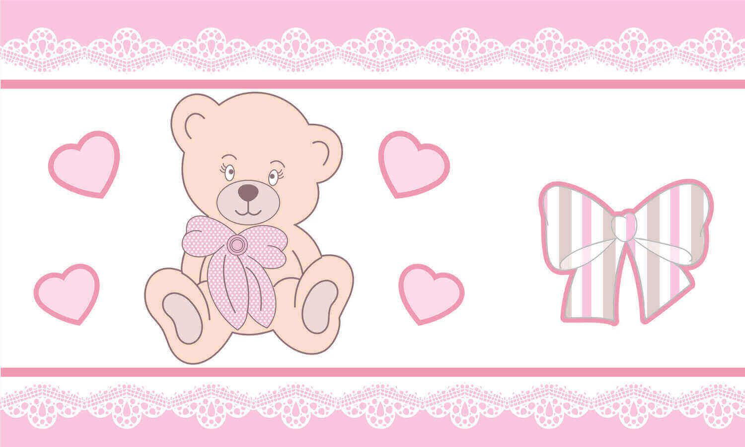 Faixa Adesiva de Parede Ursa Mirella