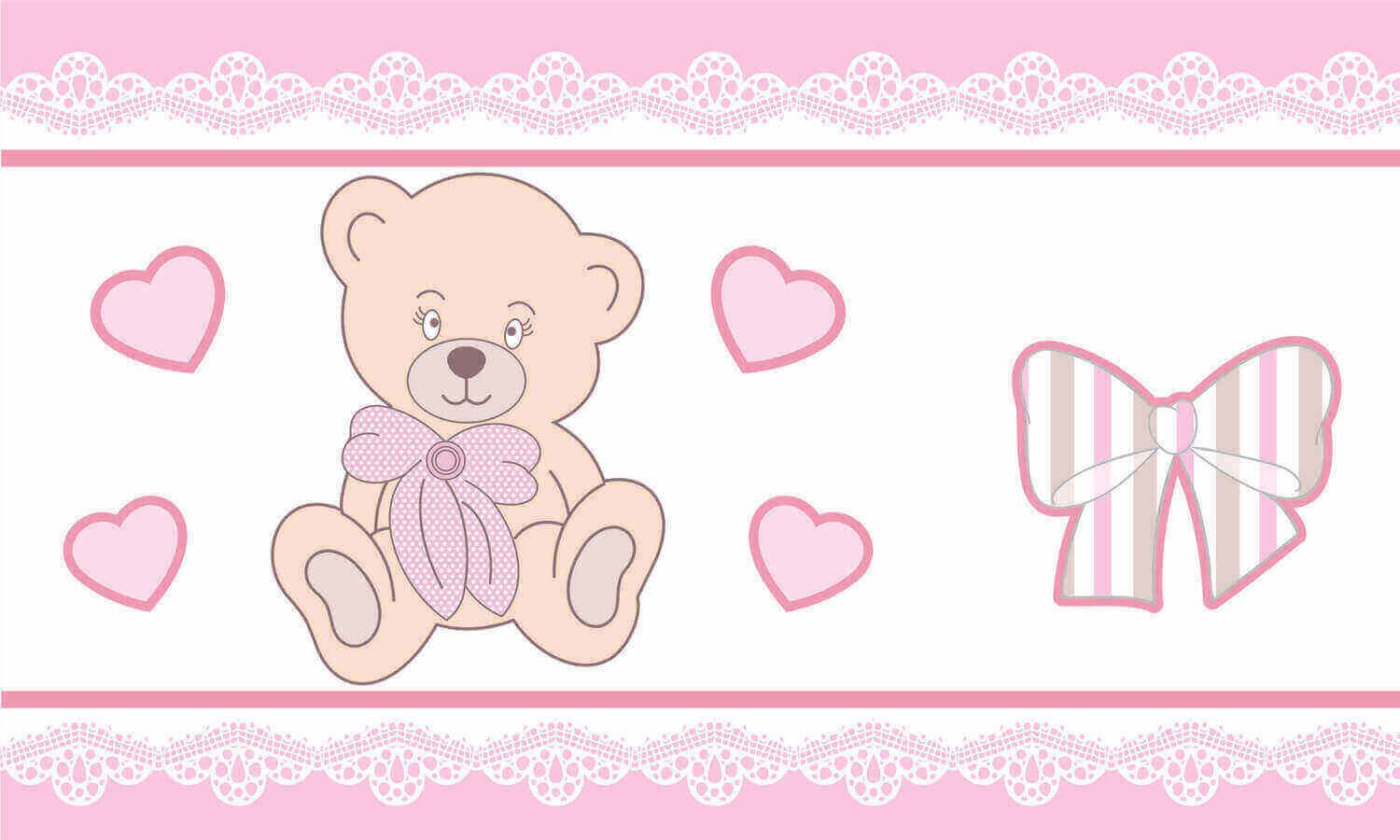 Faixa Adesiva de Parede Ursa Mirella