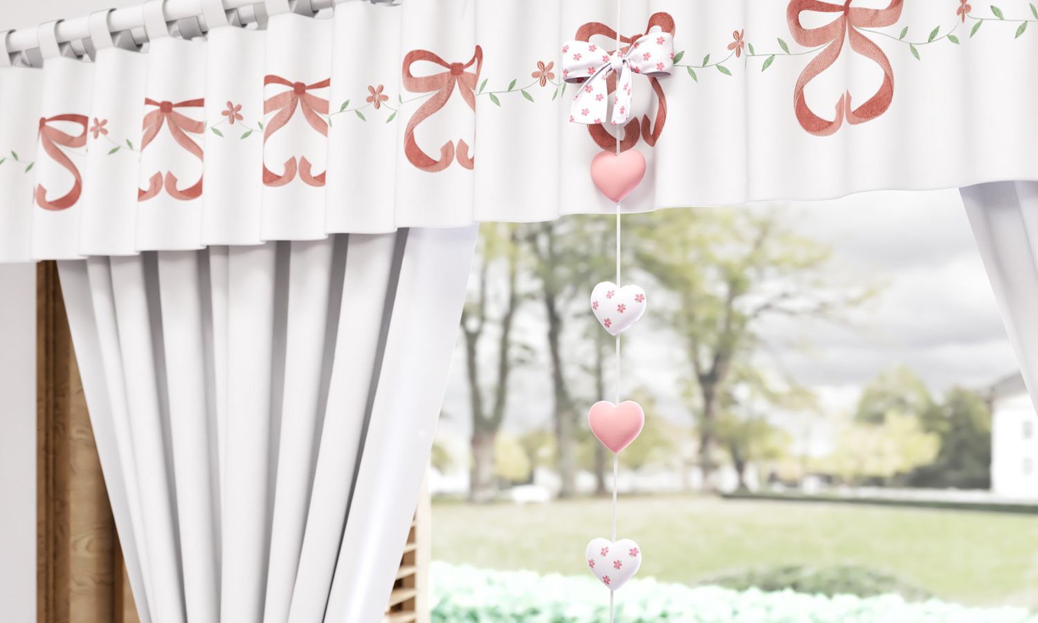 Pêndulos Cortina Sophia Rosé