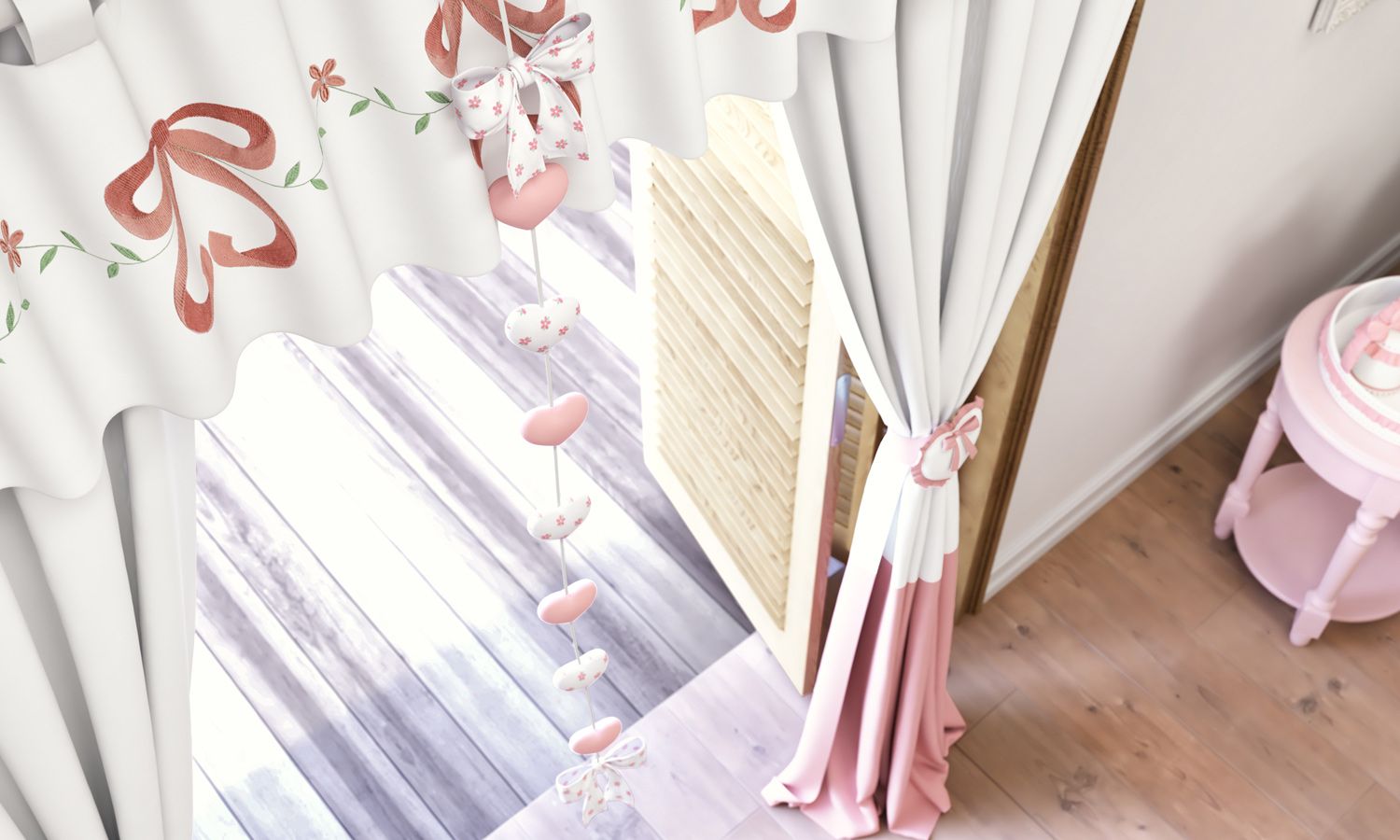 Pêndulos Cortina Sophia Rosé