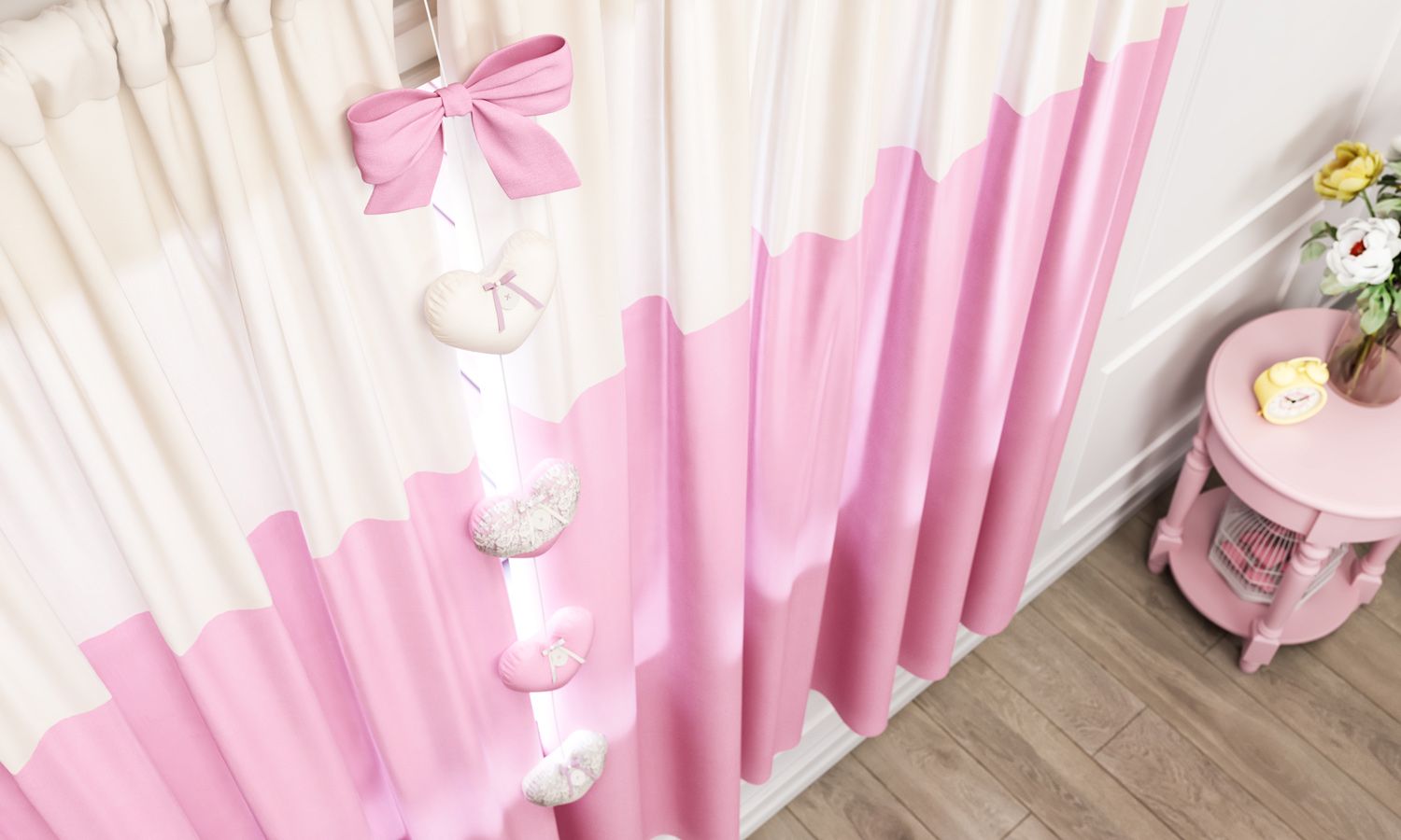 Pêndulo Cortina Coração