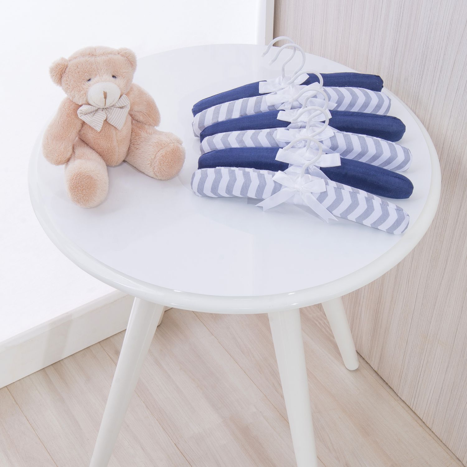 Kit Cabides Nova Iorque Chevron Azul Marinho