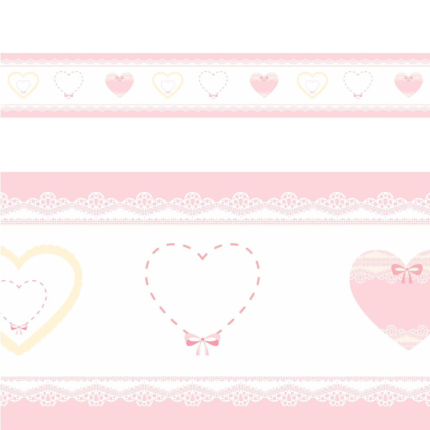 Faixa Adesiva de Parede Coração