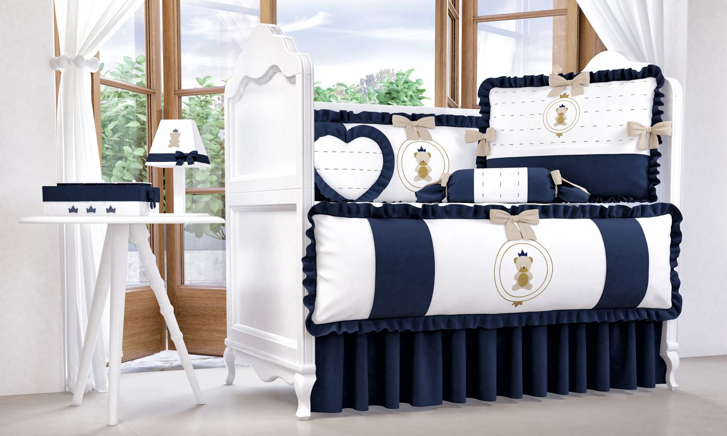 Kit Berço Urso Teddy Realeza