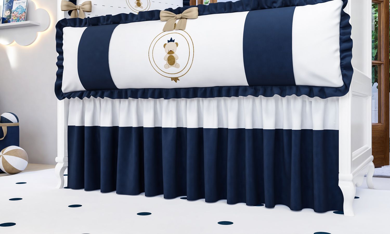 Kit Berço Urso Teddy Realeza