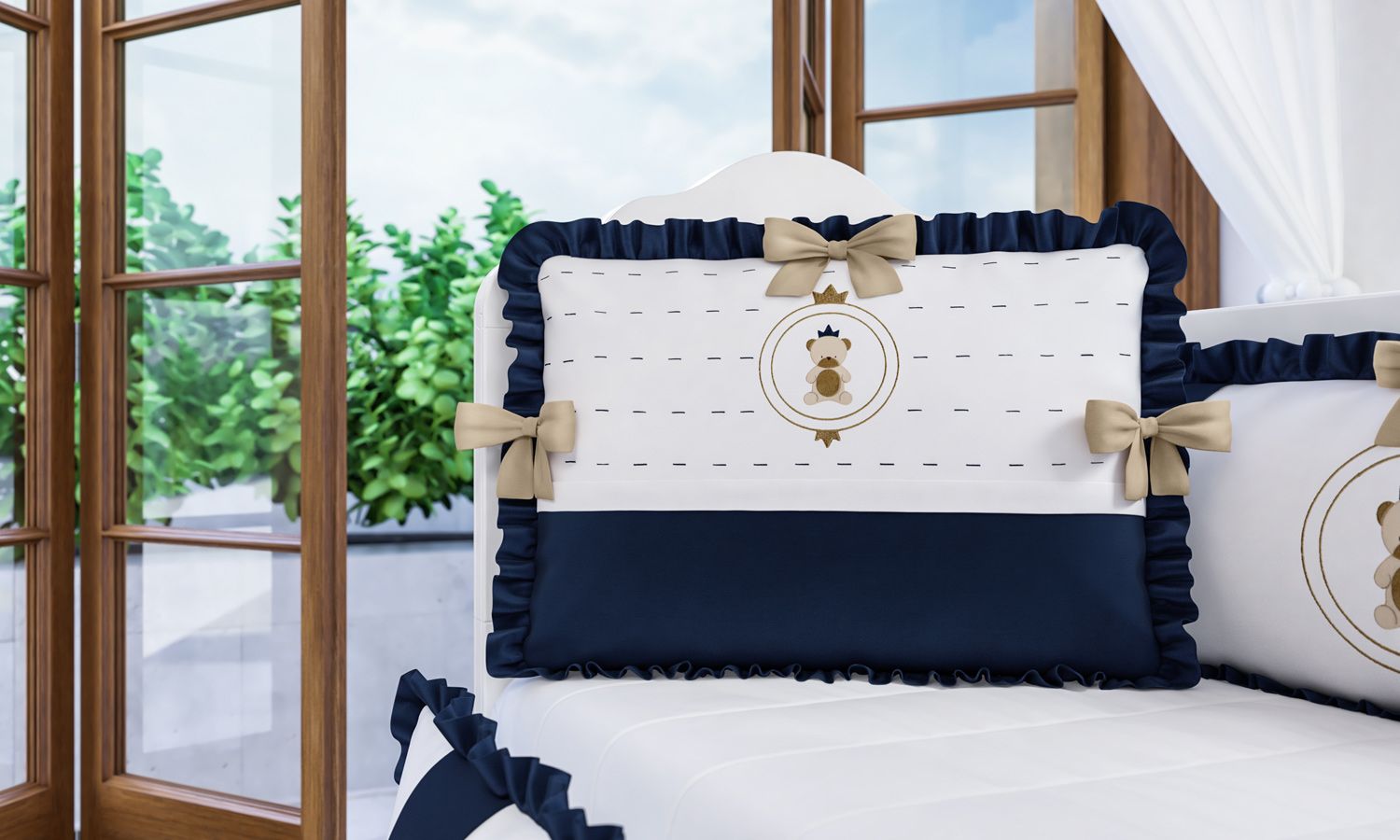 Kit Berço Urso Teddy Realeza