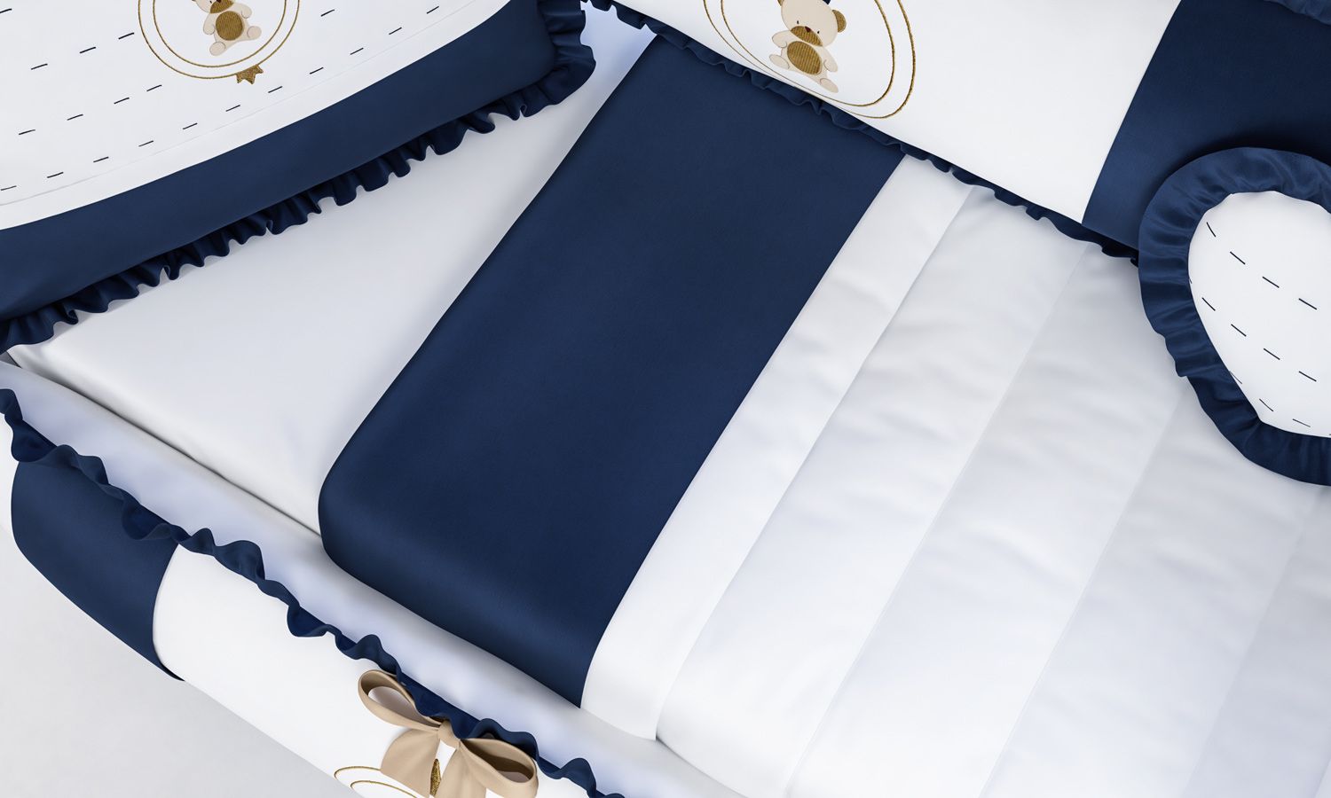 Kit Berço Urso Teddy Realeza