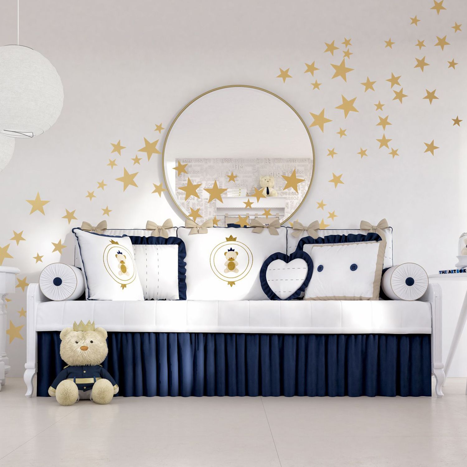 Kit Cama Babá Urso Teddy Realeza