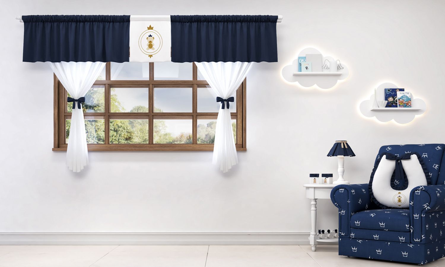 Cortina Urso Teddy Realeza 1,50m