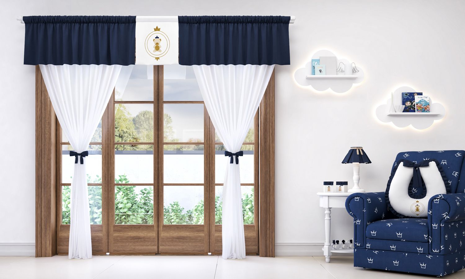 Cortina Urso Teddy Realeza 1,50m