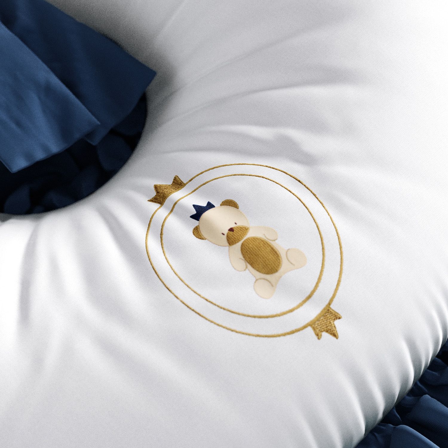 Almofada Amamentação Urso Teddy Realeza