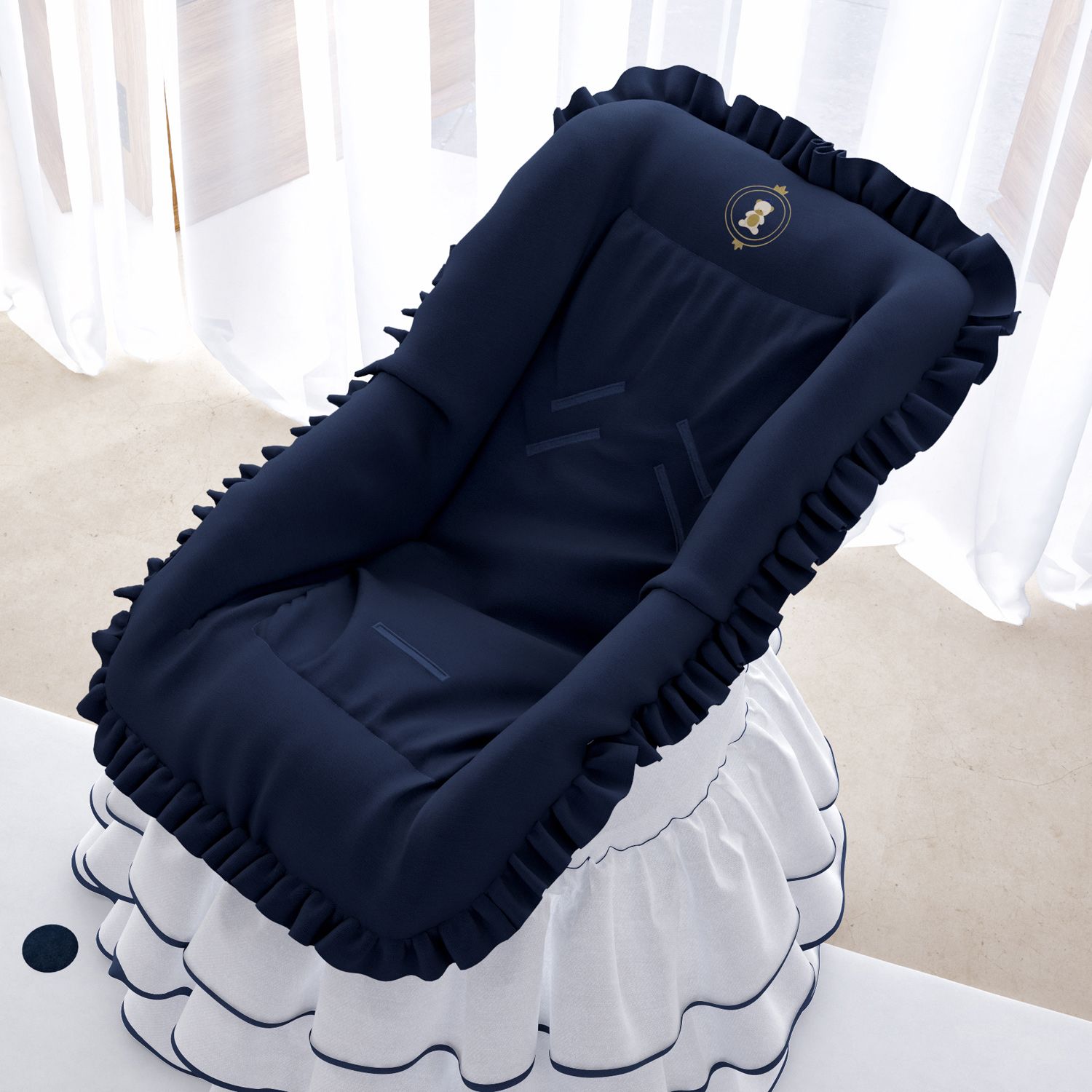 Capa de Bebê Conforto Urso Realeza