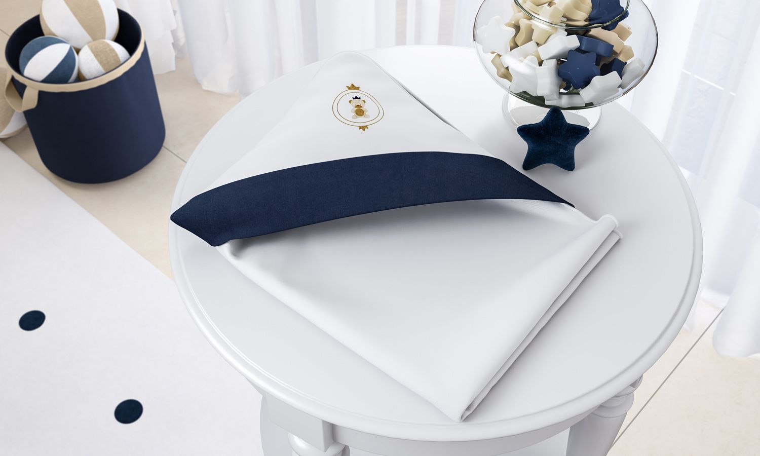 Toalha com Capuz Urso Teddy Realeza