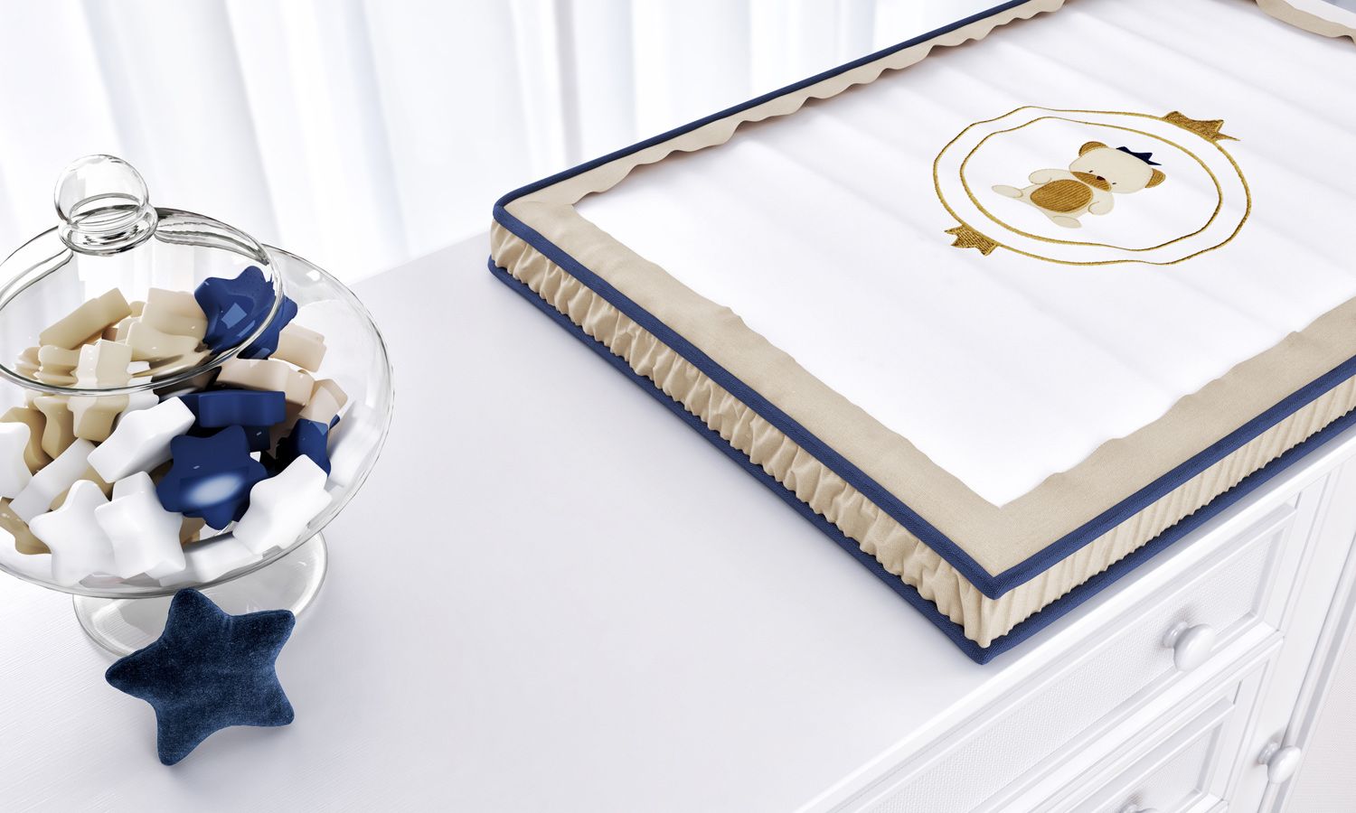 Trocador de Fraldas Urso Teddy Realeza