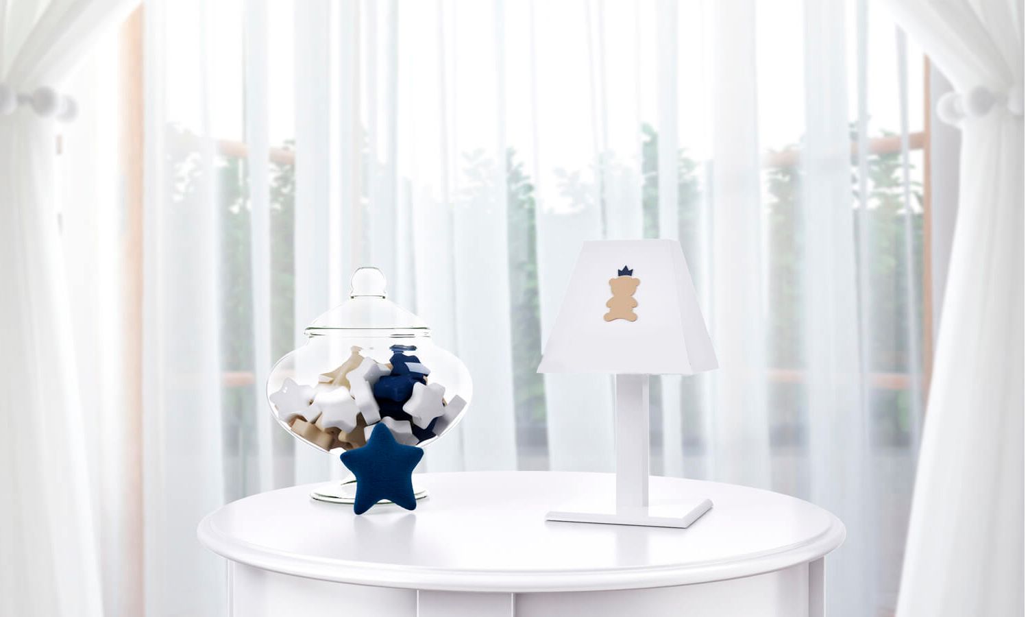 Abajur MDF Urso Teddy Realeza