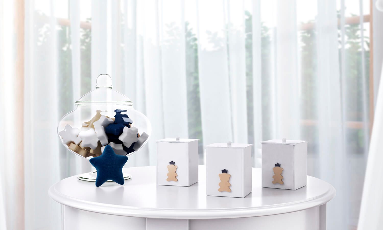 Jogo de Potes Urso Teddy Realeza