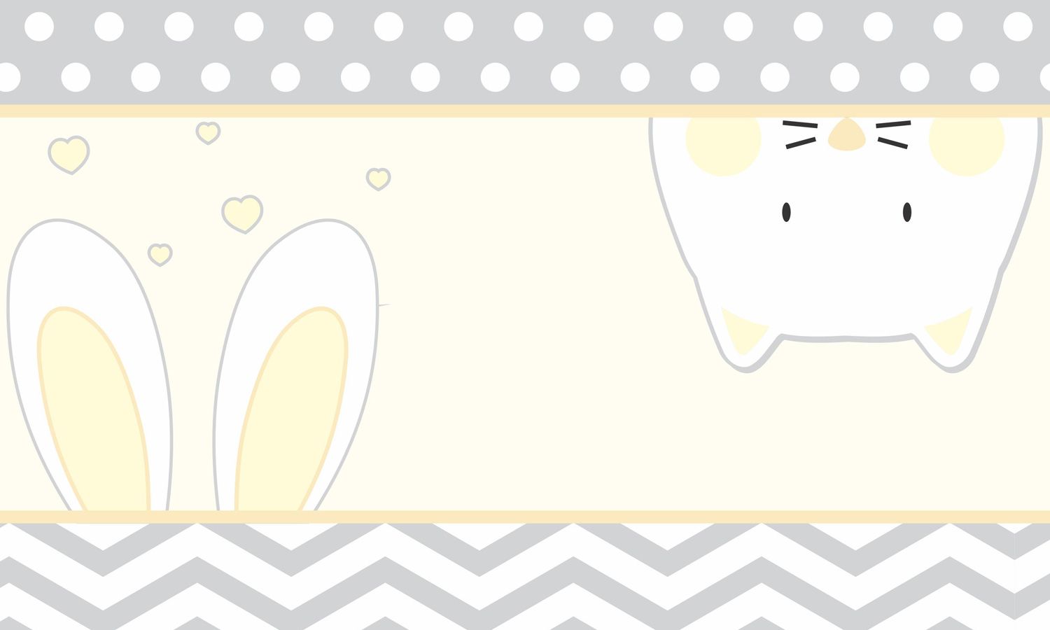 Faixa Adesiva de Parede Amiguinhos Amarelo