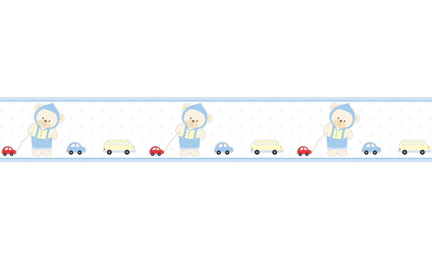 Faixa Adesiva de Parede Ursinho Bebê