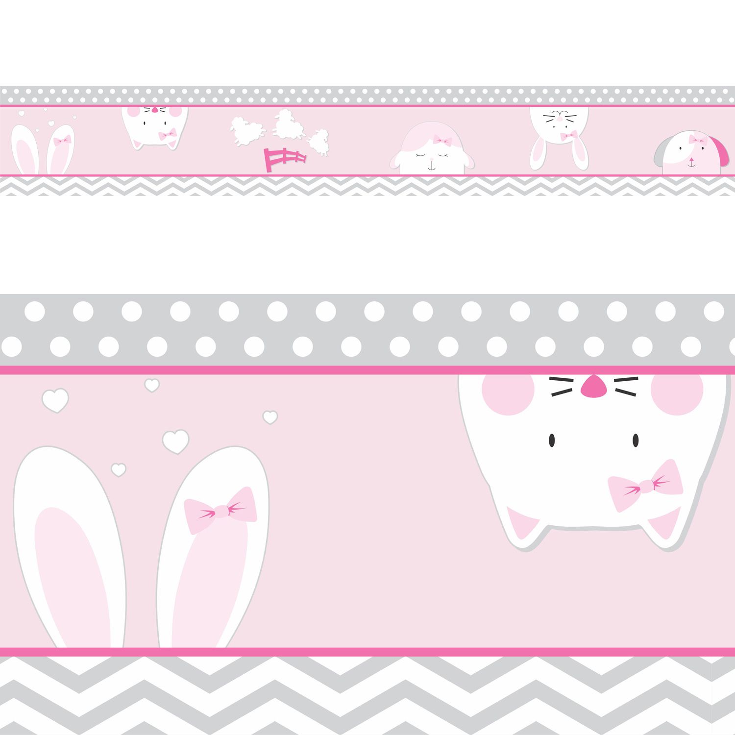 Faixa Adesiva de Parede Amiguinhos Amarelo