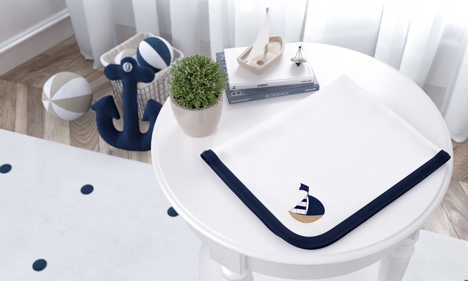 Cueiro Urso Marinheiro Azul