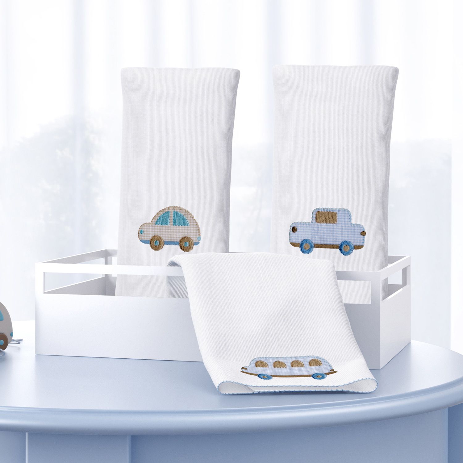 Jogo de Fraldas de Boca Carrinhos