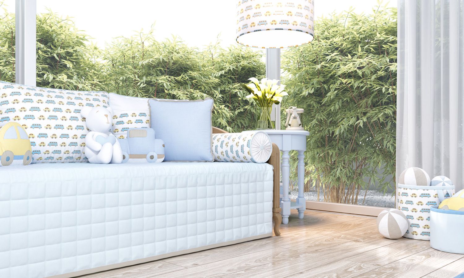 Kit Cama Babá Carrinhos